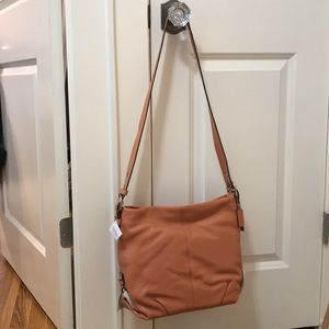 NWT Coach Leather Duffle Tangerine